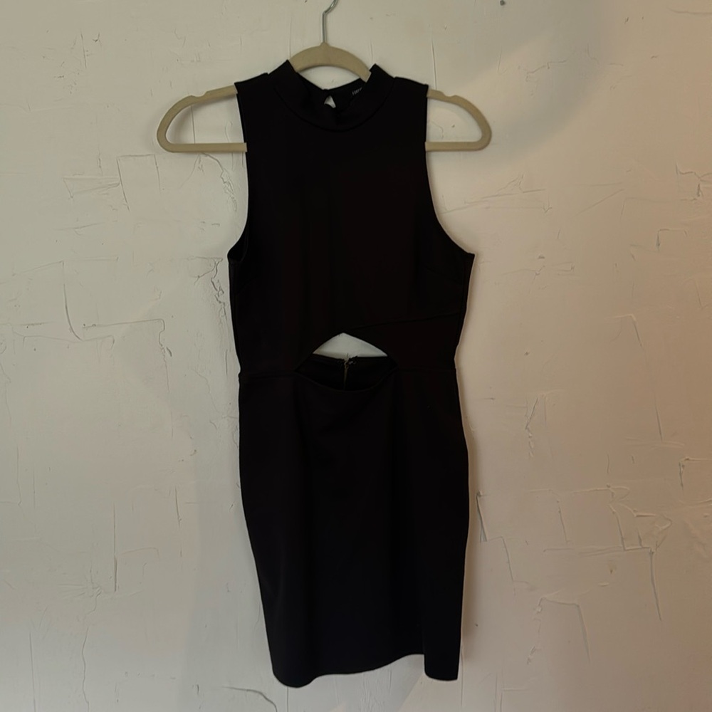 Black cutout dress